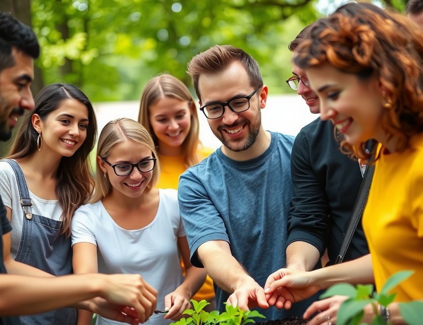 Gardeners at a hands-on workshop in Munich